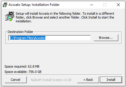 Install Acwato on Windows